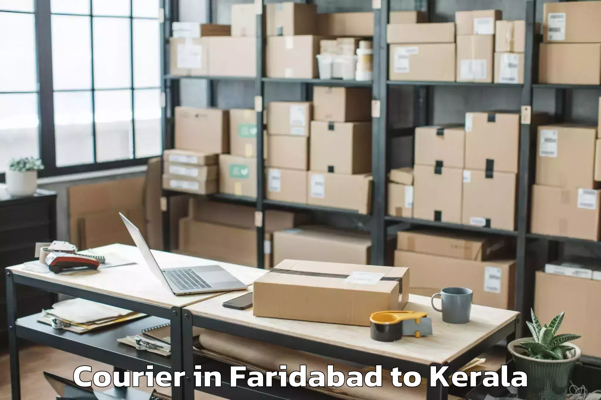 Reliable Faridabad to Adoor Courier